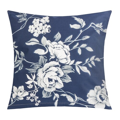 Bellatex Kissenbezug Rose blau, 40 x 40 cm