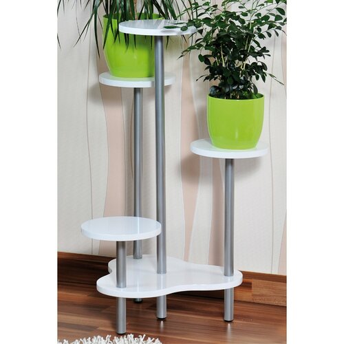Suport pentru flori Kesper 17278, alb, 46 x 72,2 x 46 cm