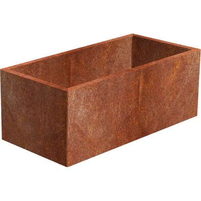 Line Donica ogrodowa 60 x 120 x 50 cm, corten CORGARDEN 1007