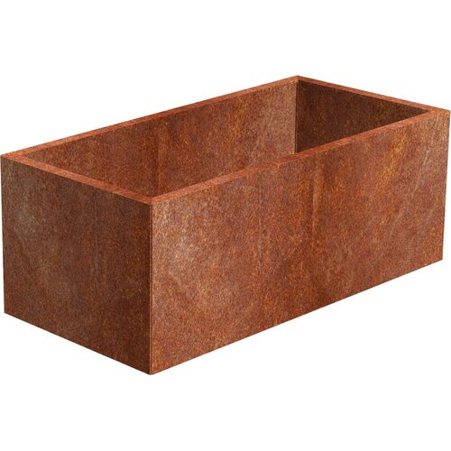 Line Kerti virágláda 60 x 120 x 50 cm, corten CORGARDEN 1007
