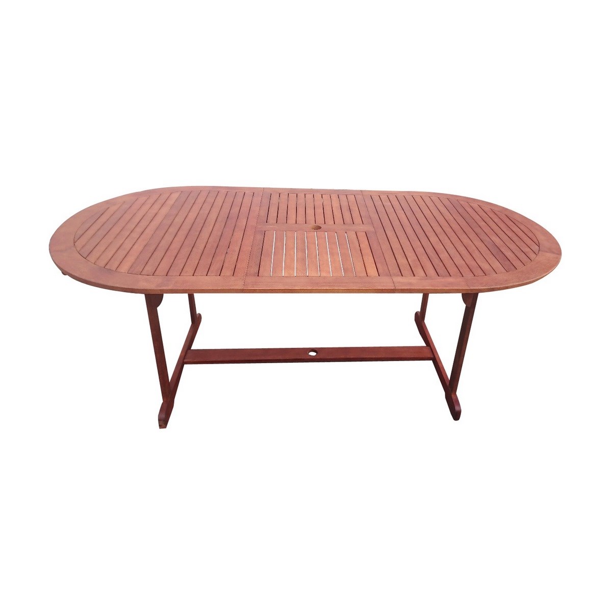 Rozkládací zahradní stůl Tana 150-200 x 100 cm, eukalyptus