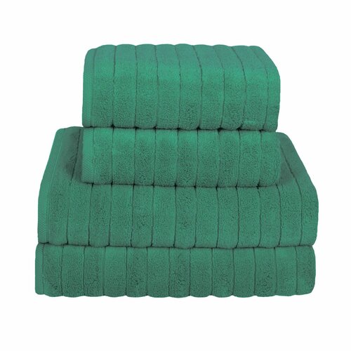 Рушник з мікробавовни DELUXE темно-зелений, 70 x140 см