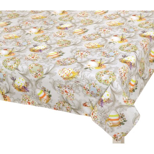 Bellatex Pashmina Velikonoce Vajíčko šedá, 100 x100 cm