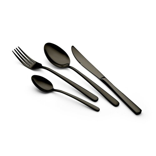 Berlinger Haus Set tacâmuri Black, 16 piese Mirror Collection