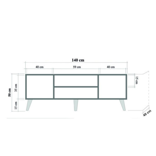 TV-Lowboard Truva Sonoma