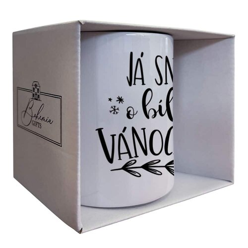 Bohemia Gifts Різдвяна чашка - Я мрію про біле Різдво, 350 мл