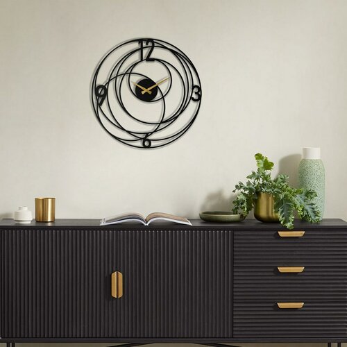 Nástenné hodiny Big Bang APS027, Black, 49 x 49 cmcm