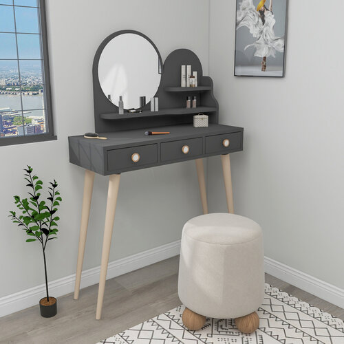 Măsuță de cosmetică Ruges Anthracite