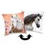 Jerry Fabrics Poduszka z cekinami Horse square, 40 x 40 cm