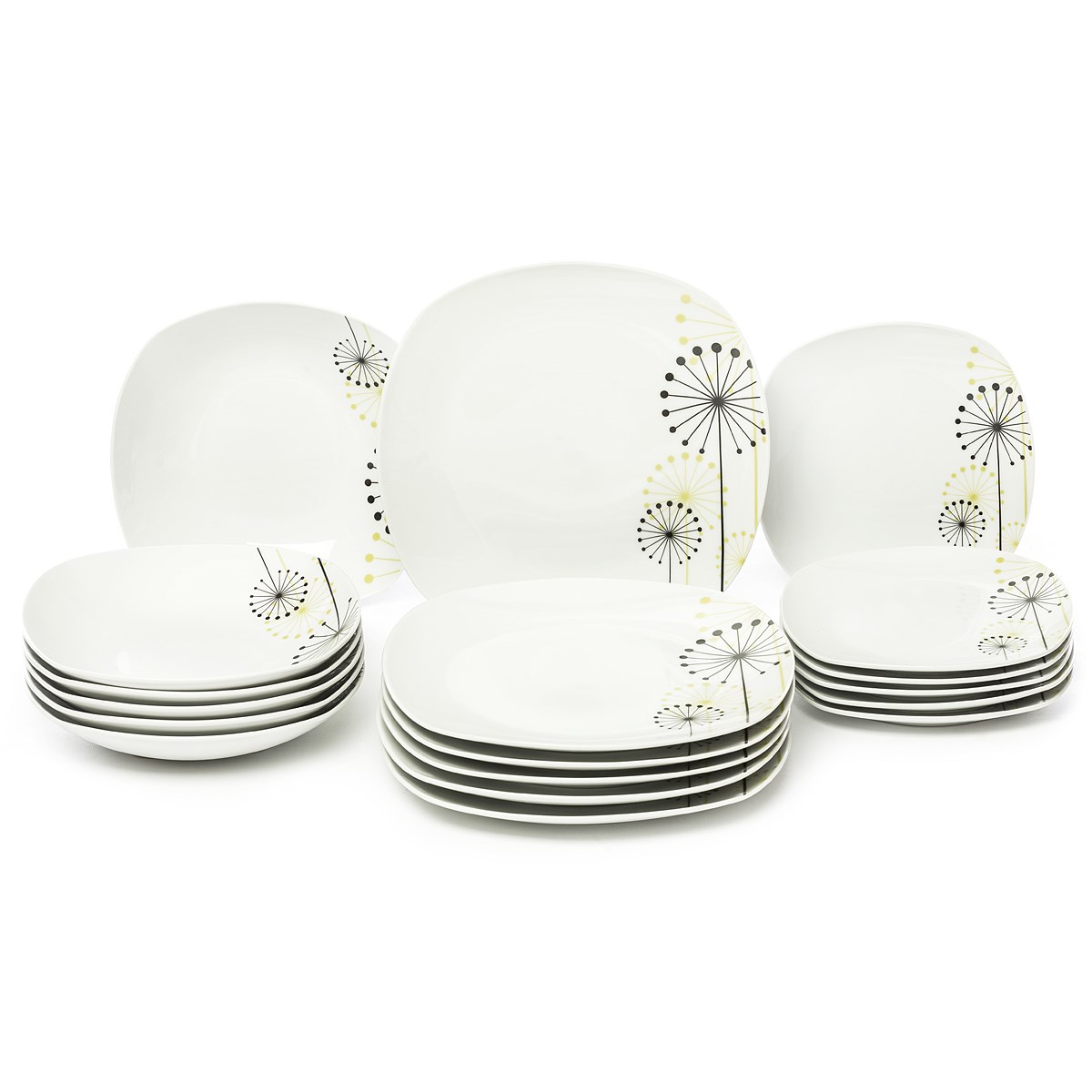 VANESA Jídelní souprava talířů z porcelánu 18dílná, MÄSER