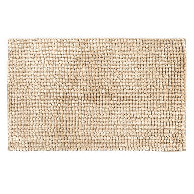 Badematte Ella mikro Beige, 60 x 90 cm