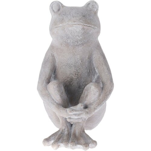 Gartendekoration Sitzender Frosch I, 21,5 x 17 x 3 0,5 cm