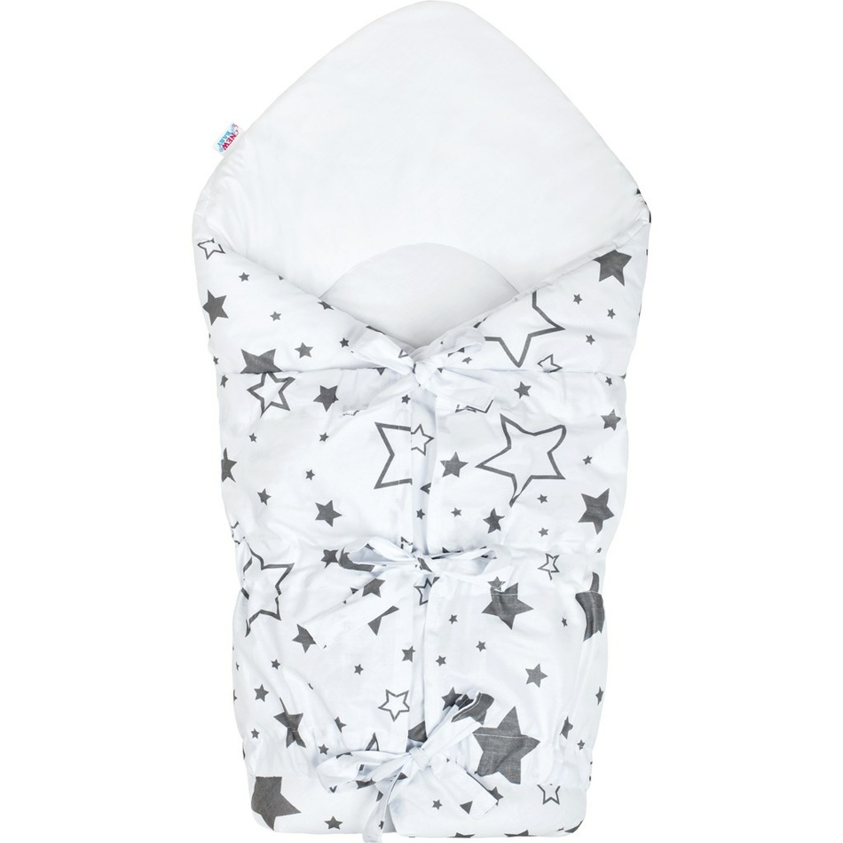 New Baby Classic Lace-up Wrap Grey Stars