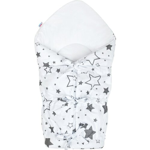 New Baby Klassische Wickeldecke Graue Sterne