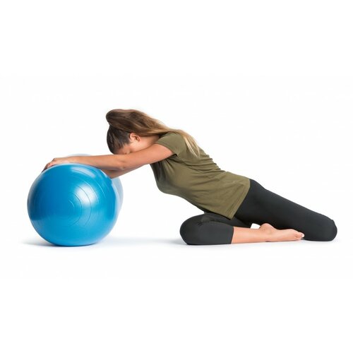 Gymnastická lopta Yoga ball modrá, 90 x 45 cm