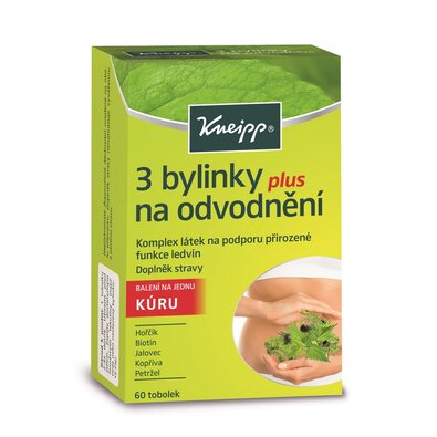 Kneipp Prehranski dodatek 3 zelišča za odvajanjevode, 60 tablet.