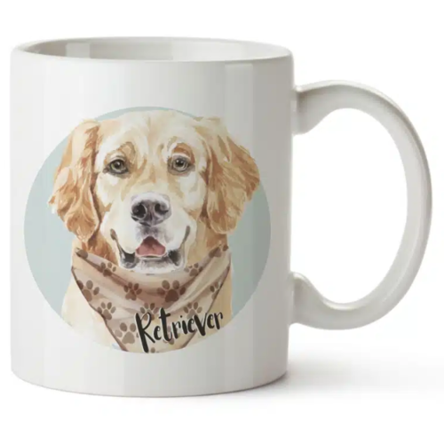 Bohemia Gifts Kerámia bögre - Retriever, 350 ml