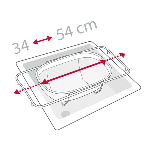 Tescoma Coș reglabil pentru strecurat GrandCHEF 34x 24 cm