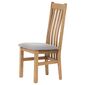 SIL2 scaun de dining din lemn masiv, stejar, gri