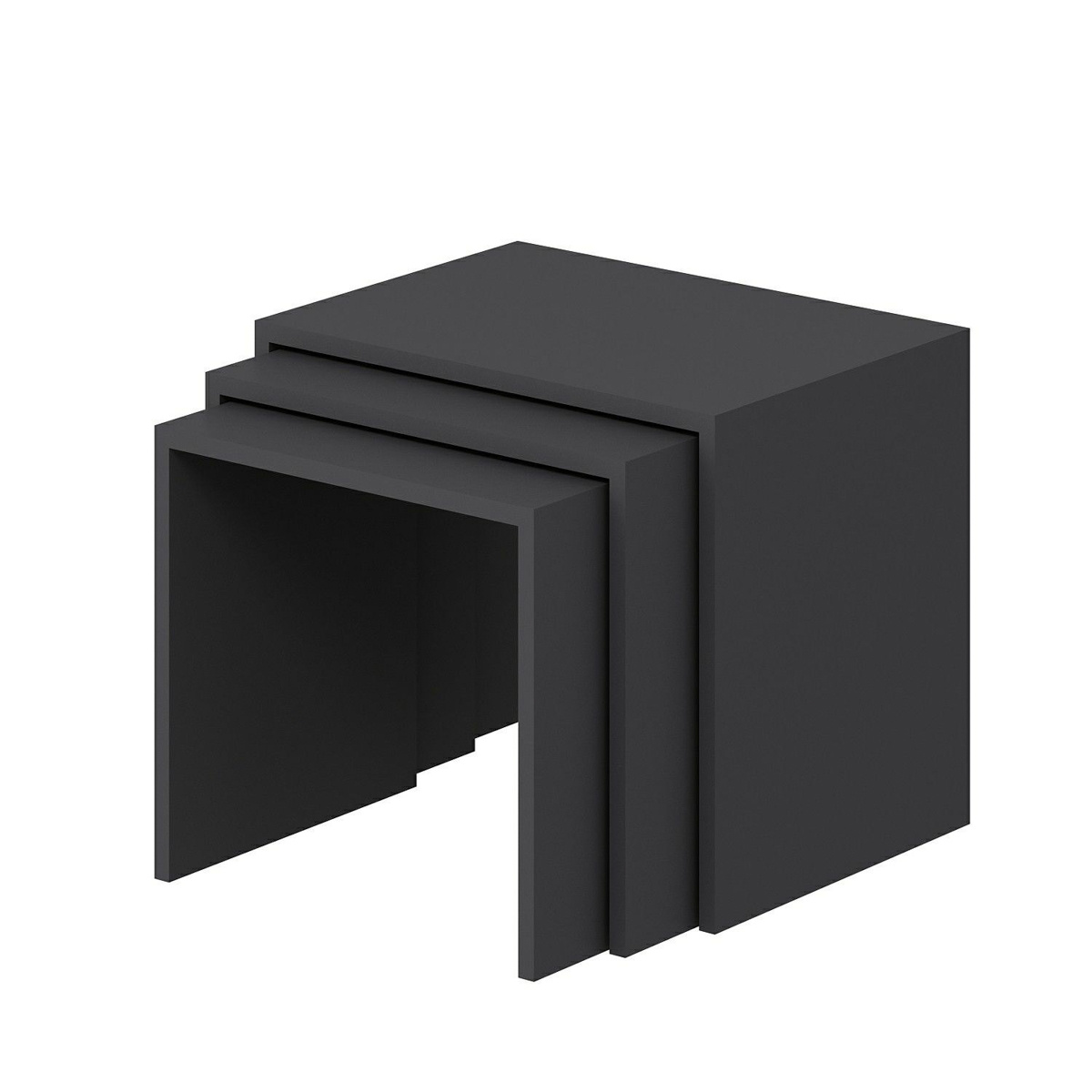 Product detail of Odkládací stolek Alya Anthracite, 3 ks