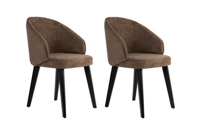 Set de scaune de sufragerie Bentley Brown andBlack, 2 buc.