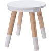 Dětská dřevěná stolička Kid´s collection bílá, 24 x 26 cm