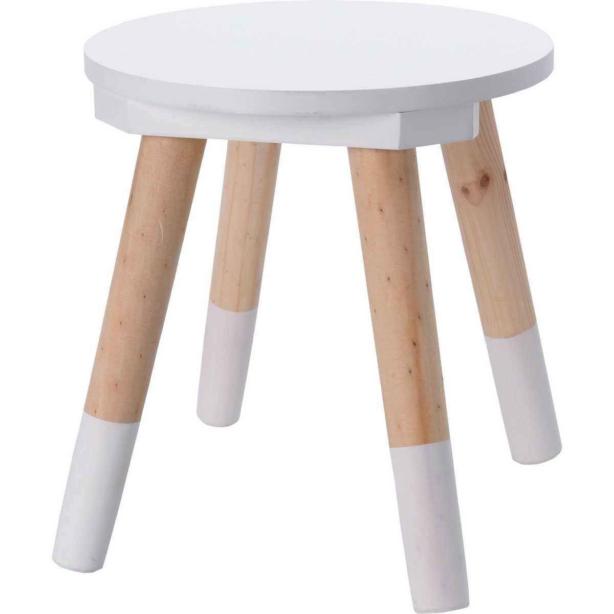 Levně Dětská dřevěná stolička Kid´s collection bílá, , 24 x 26 cm