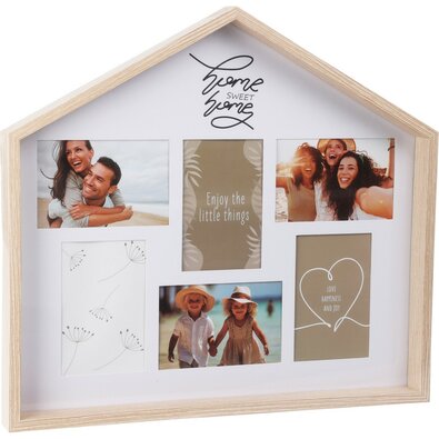 Ramka na zdjęcia Home Sweet Home MDF ze szkłem, 47x 43 x 4 cm