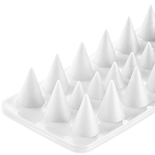 4-delni set proti pticam, plastika bela, 50 x 4,5cm