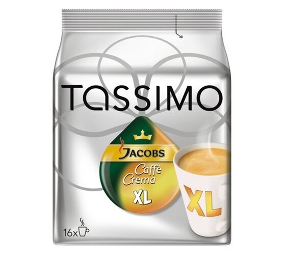 Kapsule Tassimo Jacobs Café Crema XL 16ks