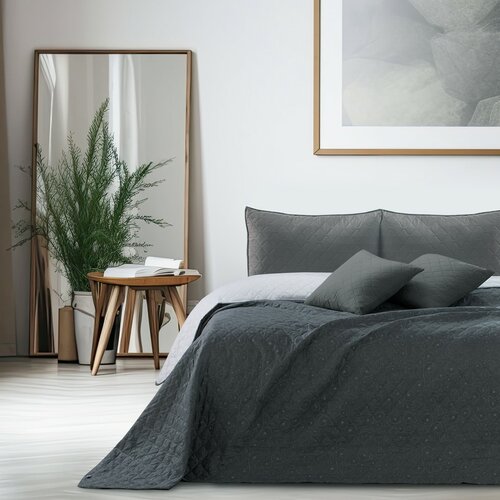 DecoKing Prekrivalo za posteljo Alhambra siva, 220x 240 cm