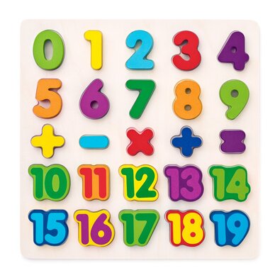 Woody Puzzle pe bord Cifre