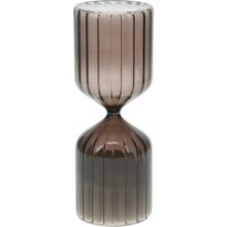 Скляний пісочний годинник сірий, 7 х 19 см