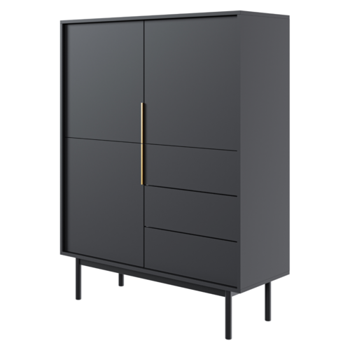 Comoda VIVALA 3D3S, negru