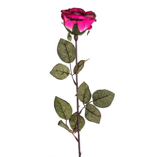 Floare artificială Trandafir mare 72 cm, roz