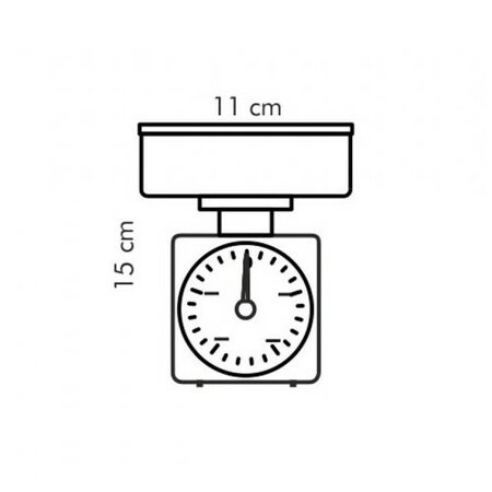 Tescoma Küchenwaage Accura 0,5 kg, Weiß