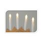 Vánoční svícen se 7 LED svícemi Elodie přírodní, 41,5 x 25,5 x 5,5 cm, teplá bílá