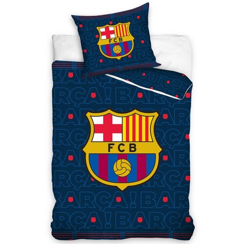 Bavlněné povlečení FC Barcelona Barca, 140 x 200 cm, 70 x 90 cm