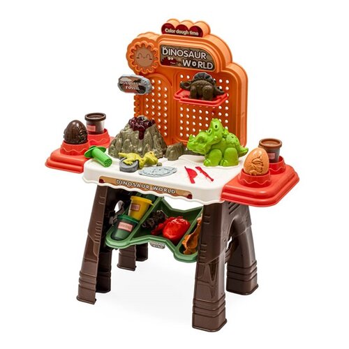 Masă pentru copii Baby Mix Dinosaur world, 58 x 66,5 x 24,5 cm