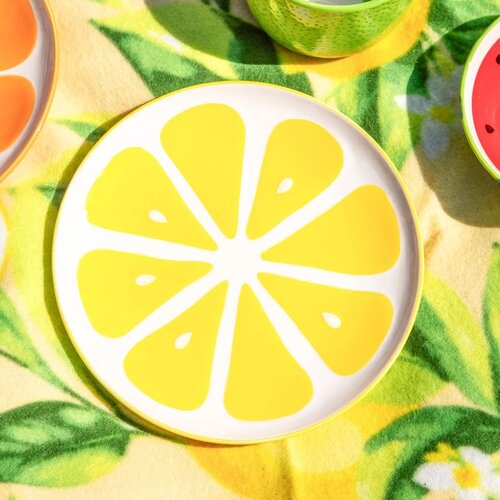 Altom Set keramičnih krožnikov Tropicana limona 20cm, 2 kos