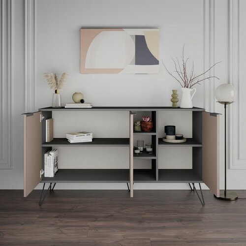 Skříňka Clara Light Mocha and Anthracite