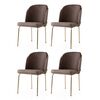 Set de scaune de sufragerie Dore Brown and Gold, 4buc.