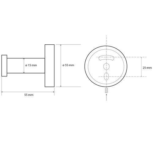 SAPHO XB204 X-Round Black гачок, чорний