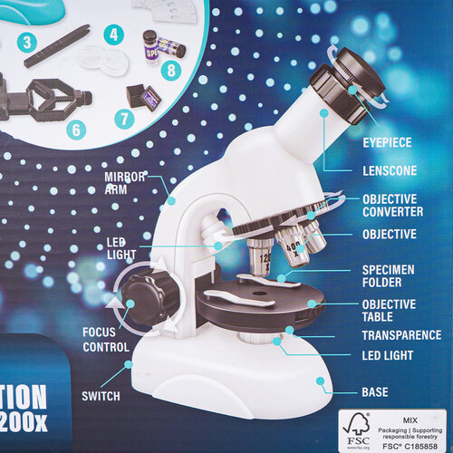 Science Microscope gyerek mikroszkóp szett, 23 x 29 x 11 cm