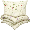 Lenjerie de pat creponată Bellatex Violete crem
