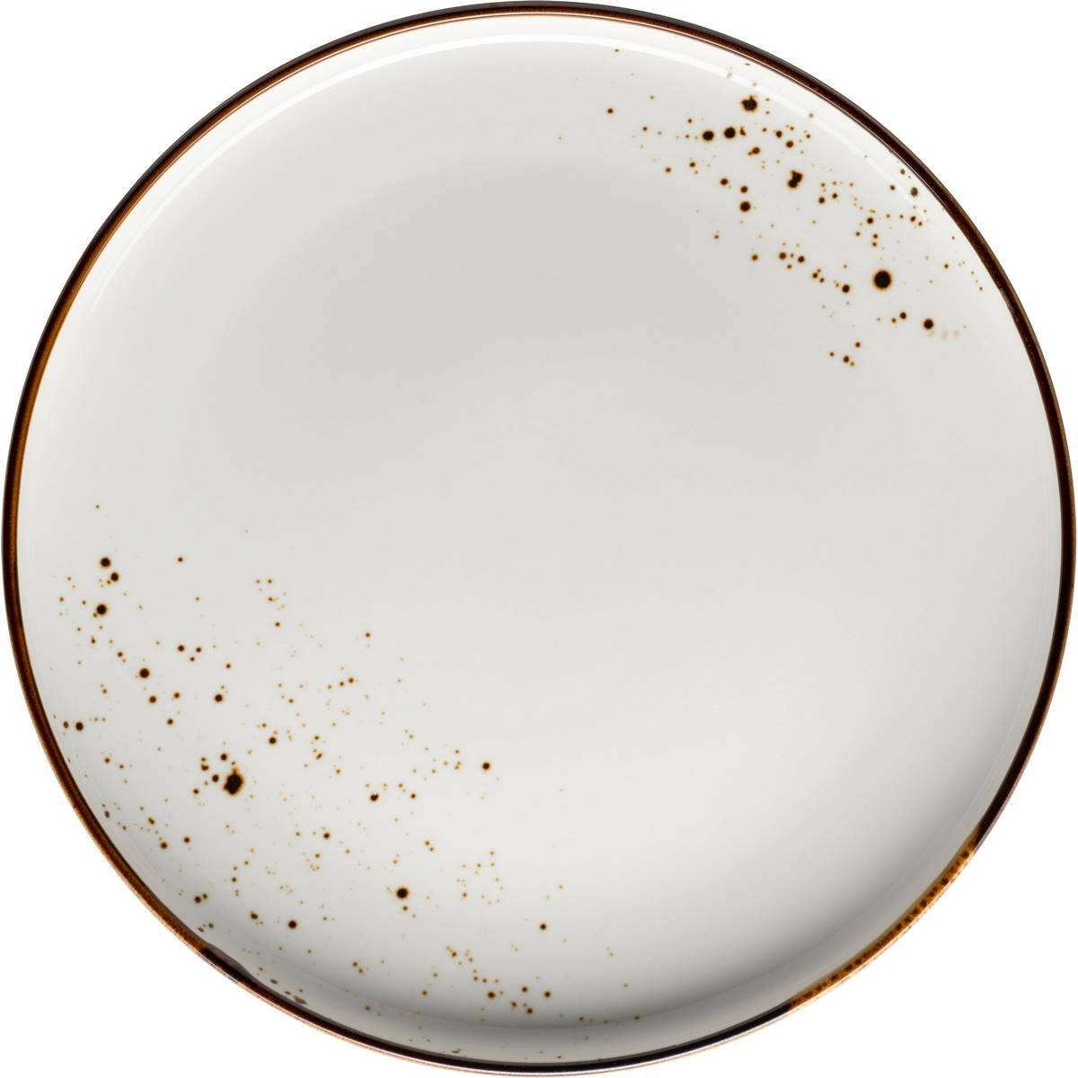 Product detail of Mäser Mělký talíř Pintar White hnědé tečky 27 cm