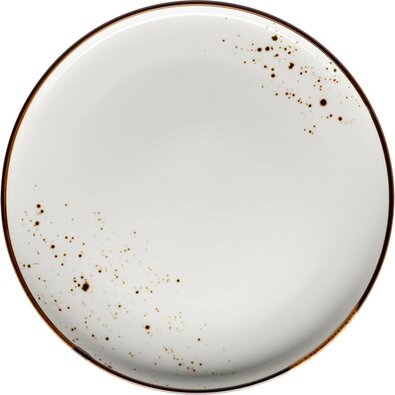 Mäser Plytký tanier Pintar Biele hnedé bodky 27 cm