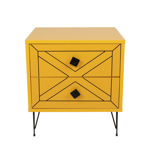 Nočný stolík Luna Yellow