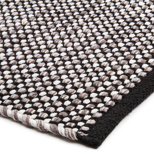 Kusový bavlněný koberec Elsa šedá, 60 x 110 cm