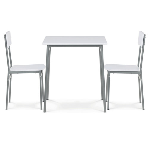 Jídelní set pro 2 osoby CORE White, šedá konstrukce
